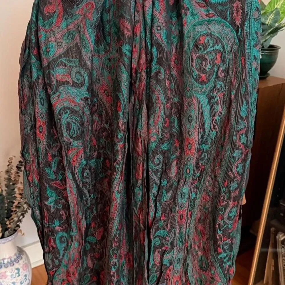 Naturally Knotty 100% Silk Paisley Scarf